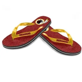 NFL 2014 Womens Glitter Flip Flops Washington Commanders
