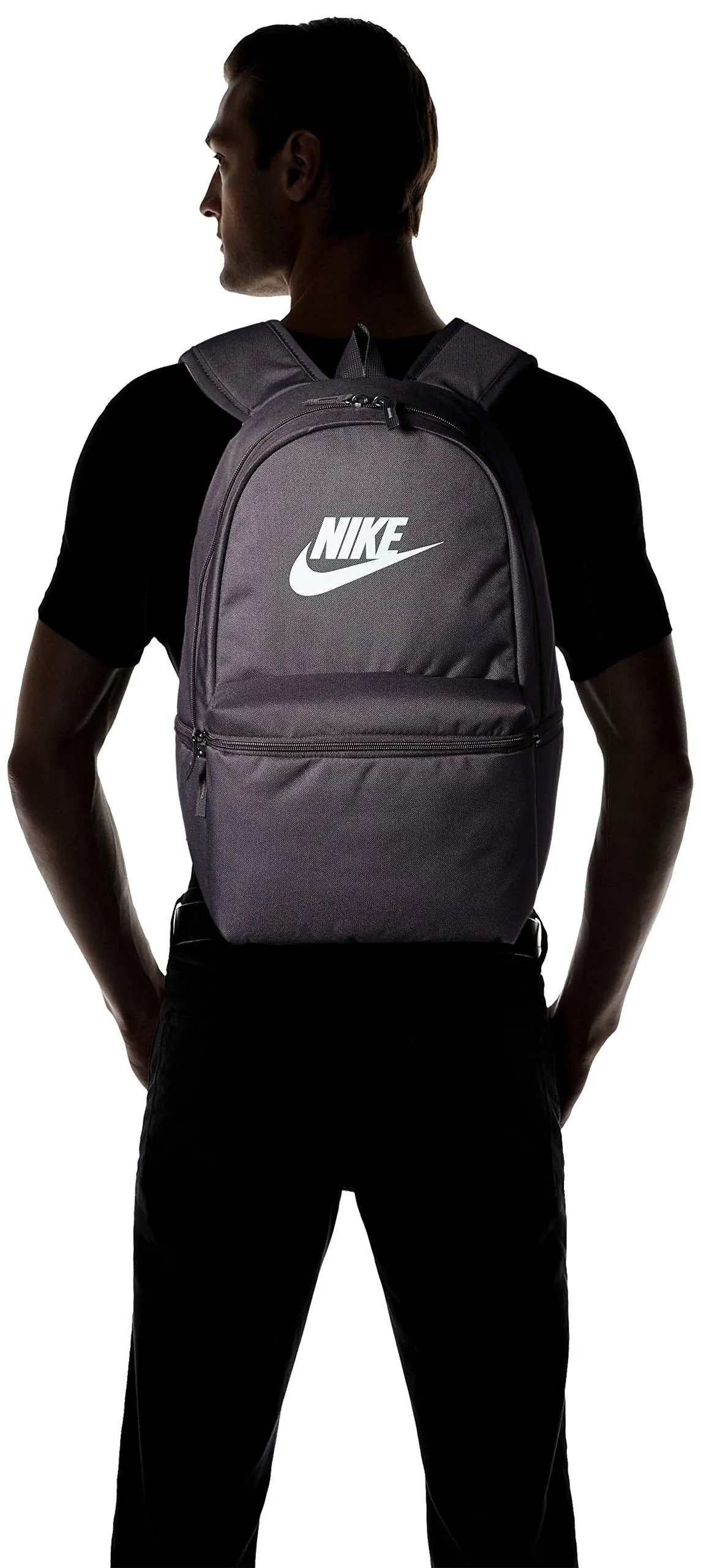 NIKE Heritage Backpack, Thunder Grey/Thunder Grey/Teal, Misc
