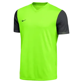 Nike Men's Dri-Fit Short Sleeve Tiempo Premier II Jersey - Volt/Black