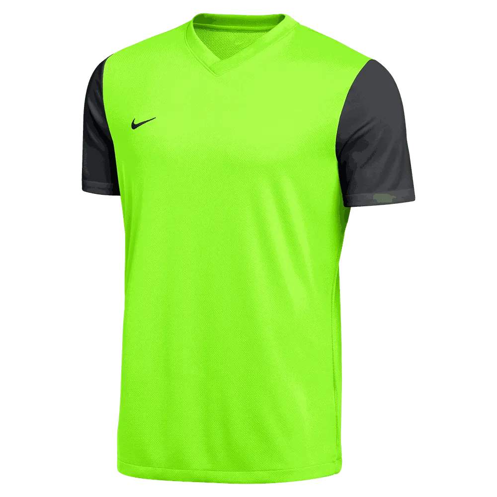 Nike Men's Dri-Fit Short Sleeve Tiempo Premier II Jersey - Volt/Black