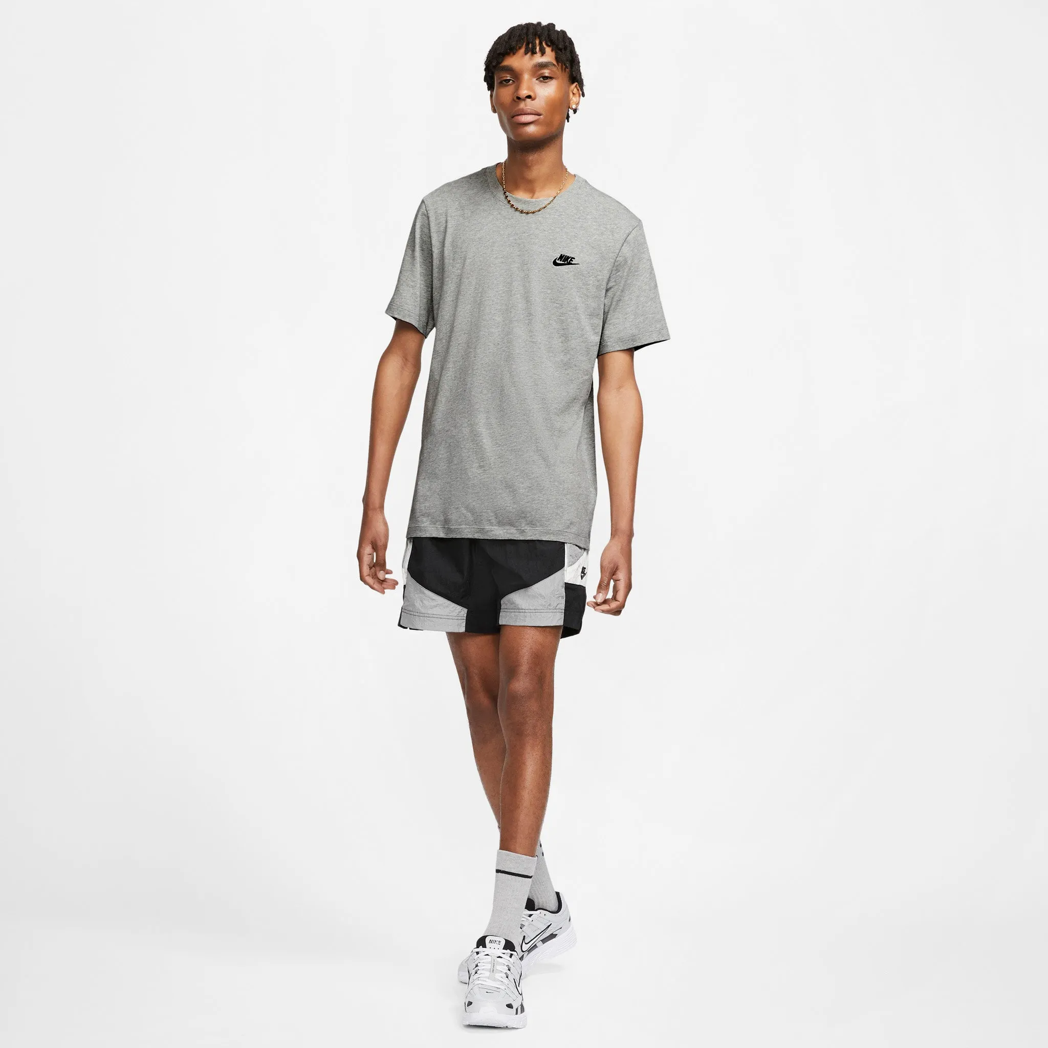 Nike Sportswear Club T-shirt Dark Heather Grey / Black