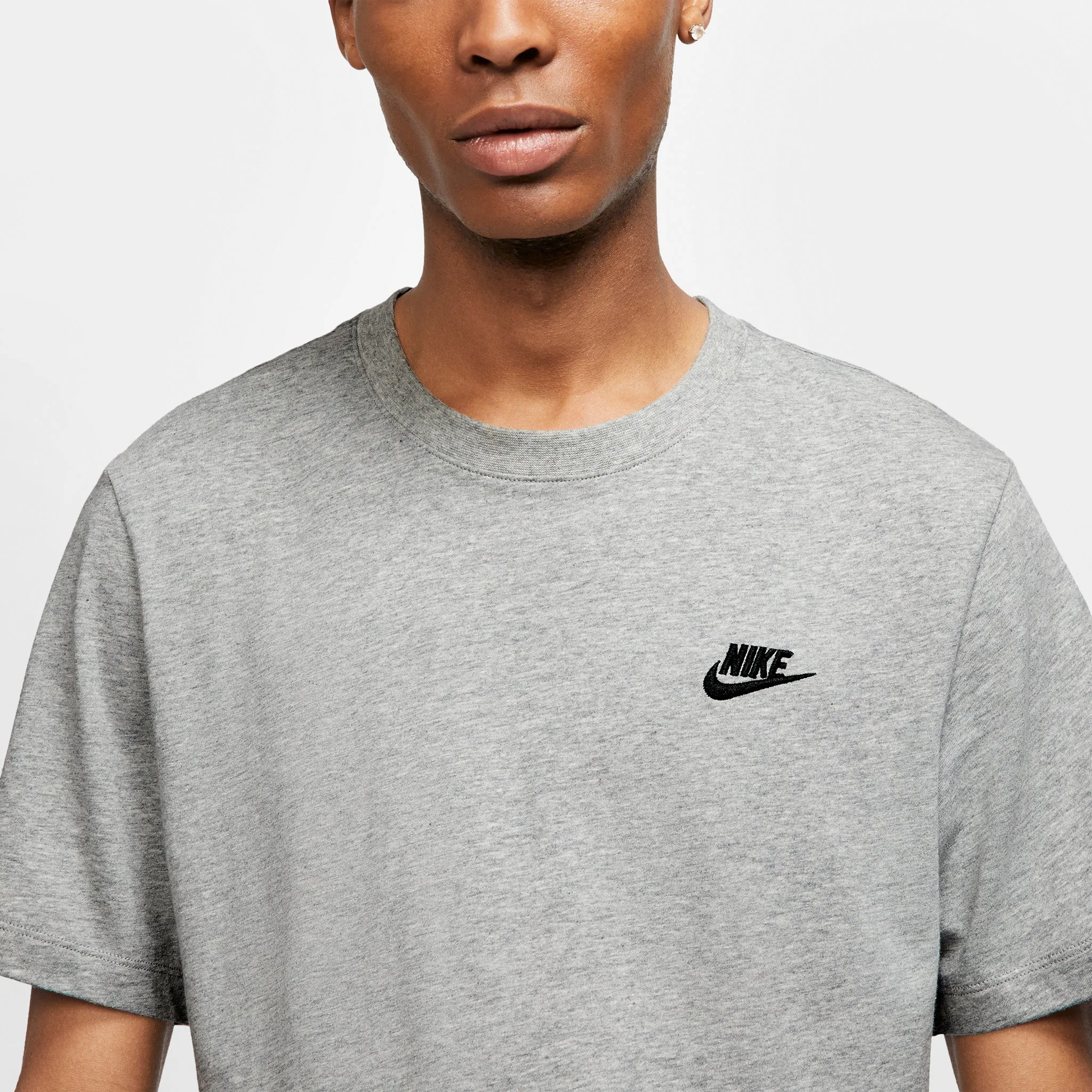 Nike Sportswear Club T-shirt Dark Heather Grey / Black