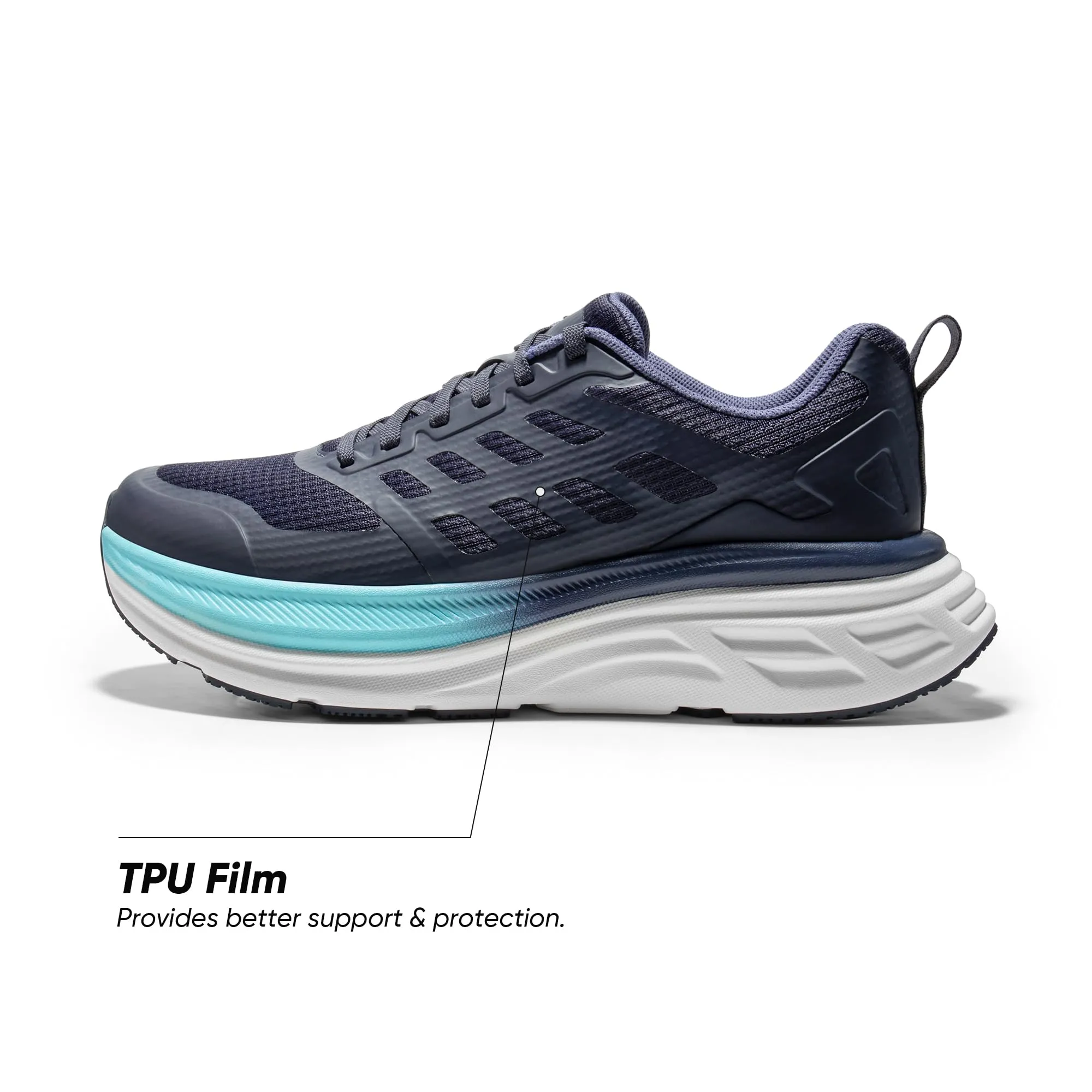 NORTIV 8 Women's Walking Shoes Cushion Running Tennis Shoes ActiveFloat Non-Slip Comfortable Breathable Workout Gym Sports Athletic Fashion Sneakers,Size 6,Blue,SNWS245W