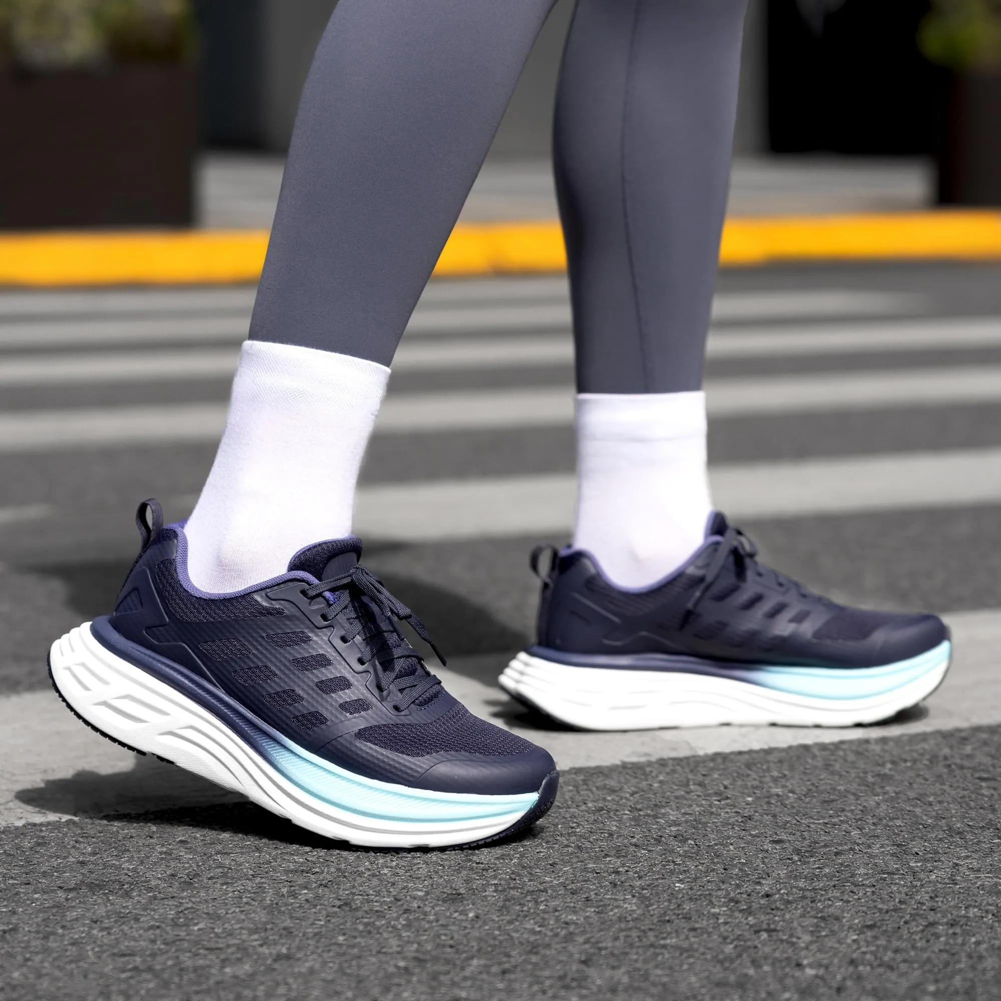 NORTIV 8 Women's Walking Shoes Cushion Running Tennis Shoes ActiveFloat Non-Slip Comfortable Breathable Workout Gym Sports Athletic Fashion Sneakers,Size 6,Blue,SNWS245W