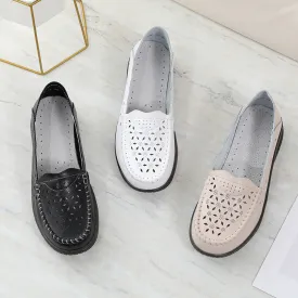 Owlkay Casual Flat Bottom Breathable Soft Single Shoes