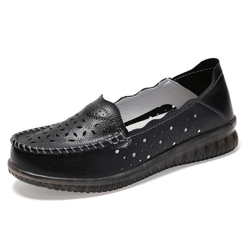 Owlkay Casual Flat Bottom Breathable Soft Single Shoes