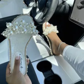 Pearl Fashion Flip Flops  Summer Sandals
