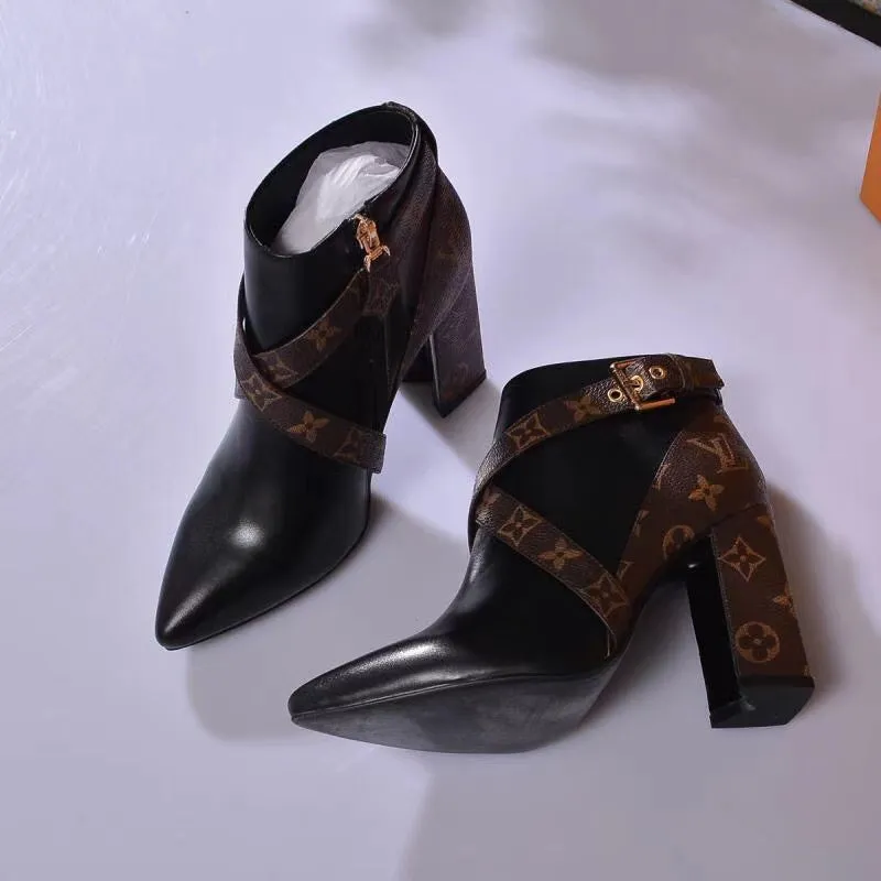 SE537 Size5-11  Heels:9.5cm Material: Cowhide  Lining: Sheep skin
