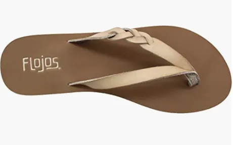 Serenity Champagne Sandals By Flojos