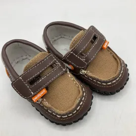 Size Sm (6-12m): Pediped Naples/BROWN Soft-Soled Baby Shoes NEW in BOX