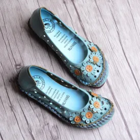 Summer Handmade Vintage Hollow Out Leather Sandals