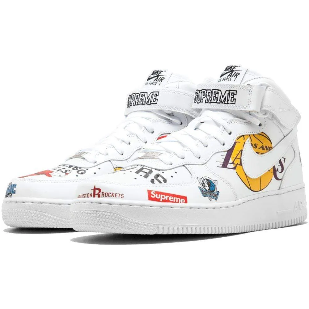 Supreme x NBA x Air Force 1 Mid 07 'White'