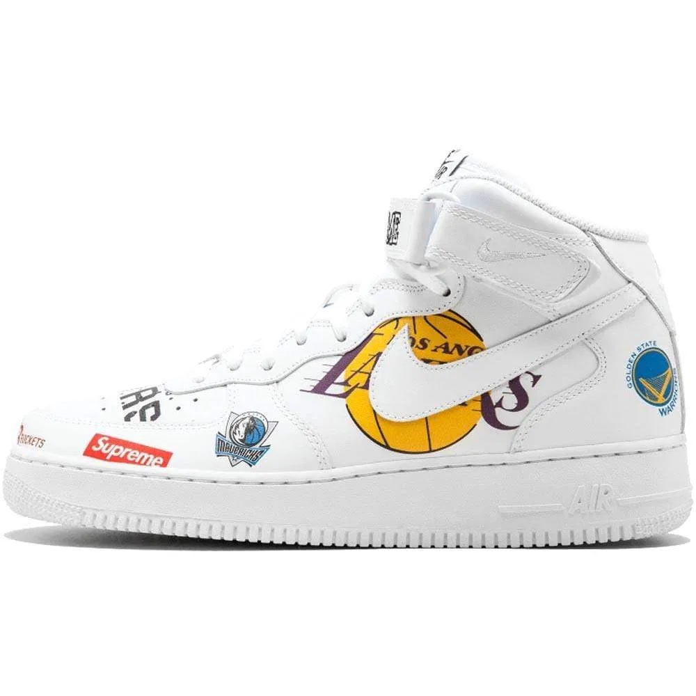 Supreme x NBA x Air Force 1 Mid 07 'White'