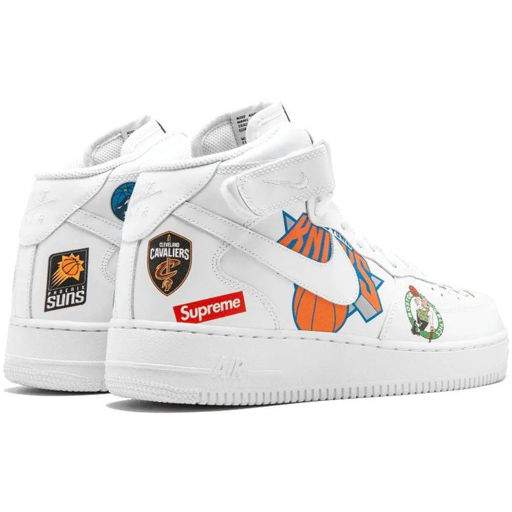 Supreme x NBA x Air Force 1 Mid 07 'White'