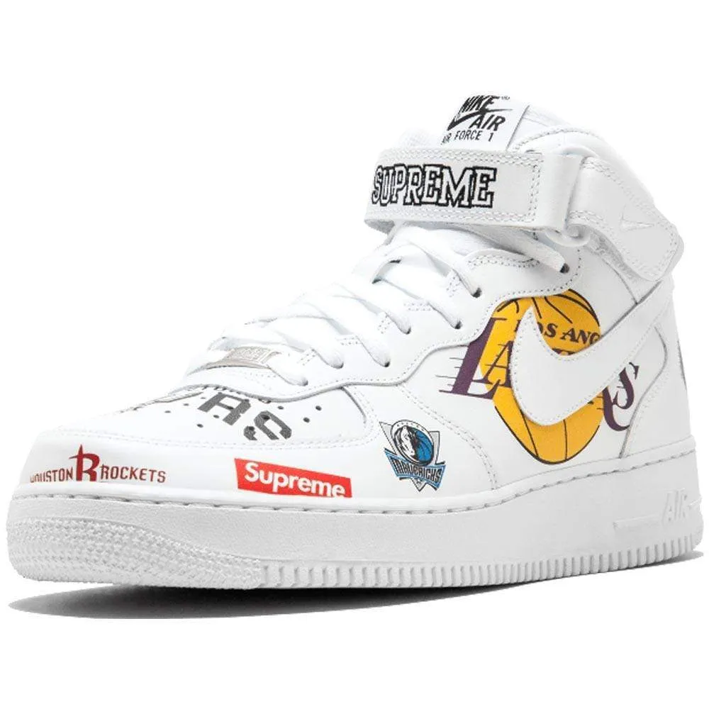 Supreme x NBA x Air Force 1 Mid 07 'White'