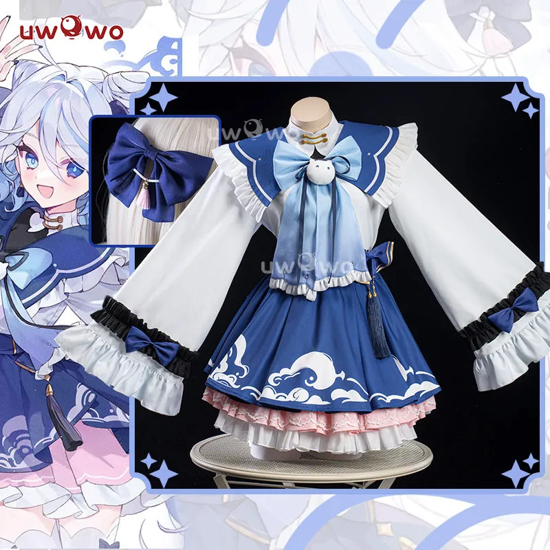 Uwowo Genshin Impact Fanart Furina Chinese Style Lolita Dress Cosplay Costume