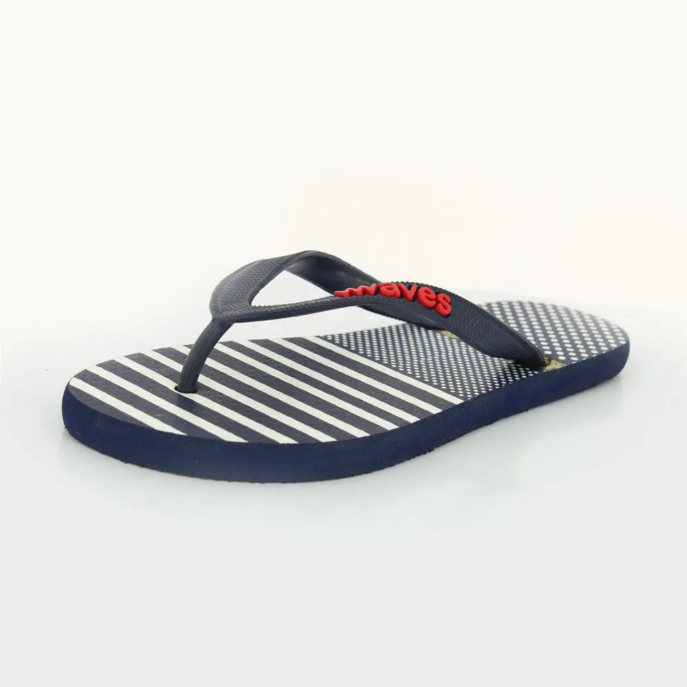 WAVES Printed Ladies UK 5 - Navy