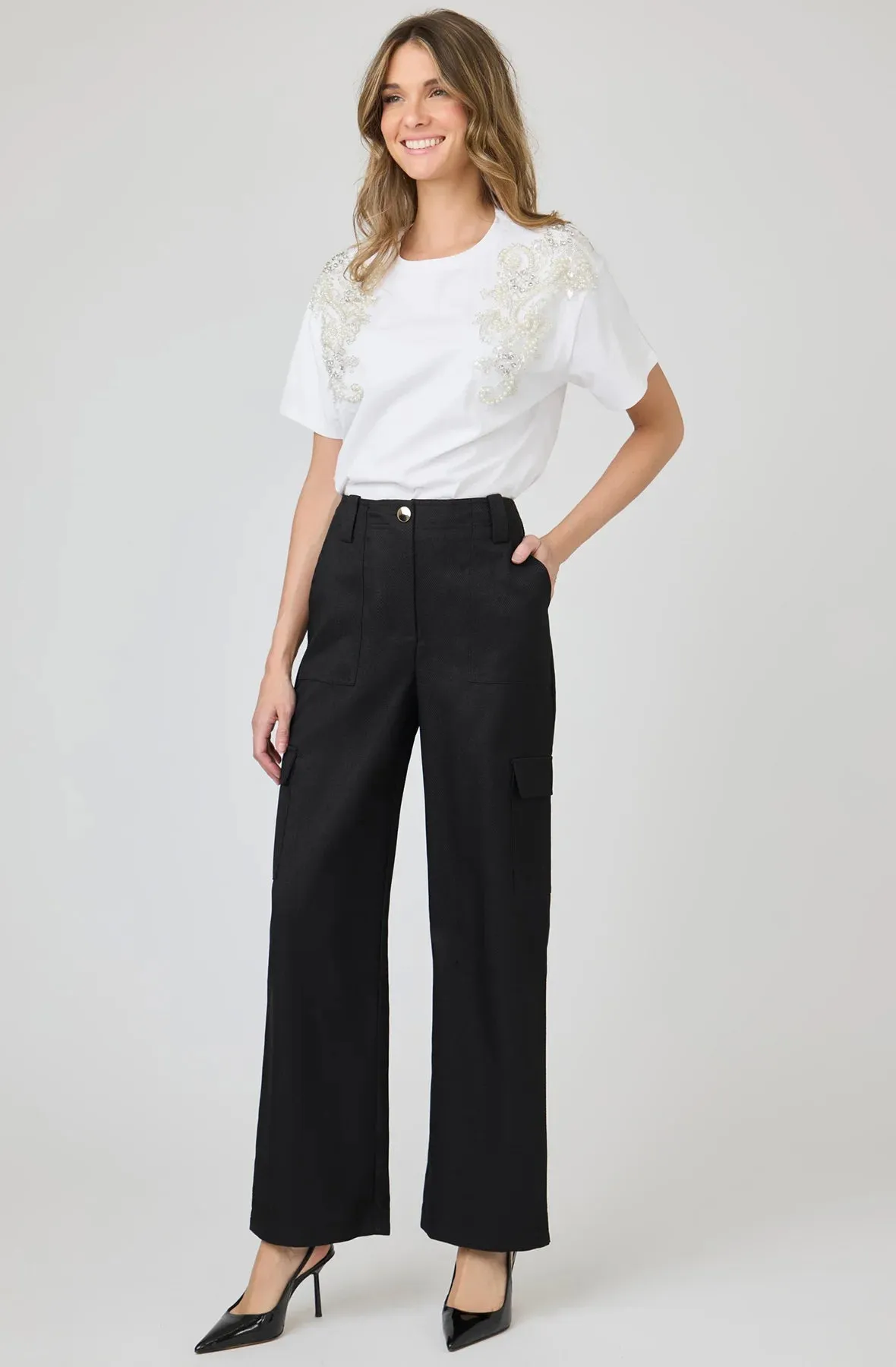Wide Leg Cargo Pants