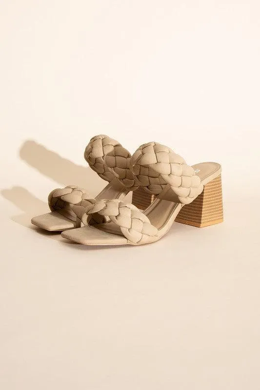 Womens Shoes Style Buggy-S Braided Strap Mule Heels
