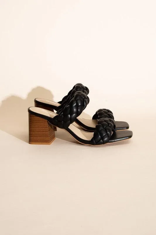 Womens Shoes Style Buggy-S Braided Strap Mule Heels